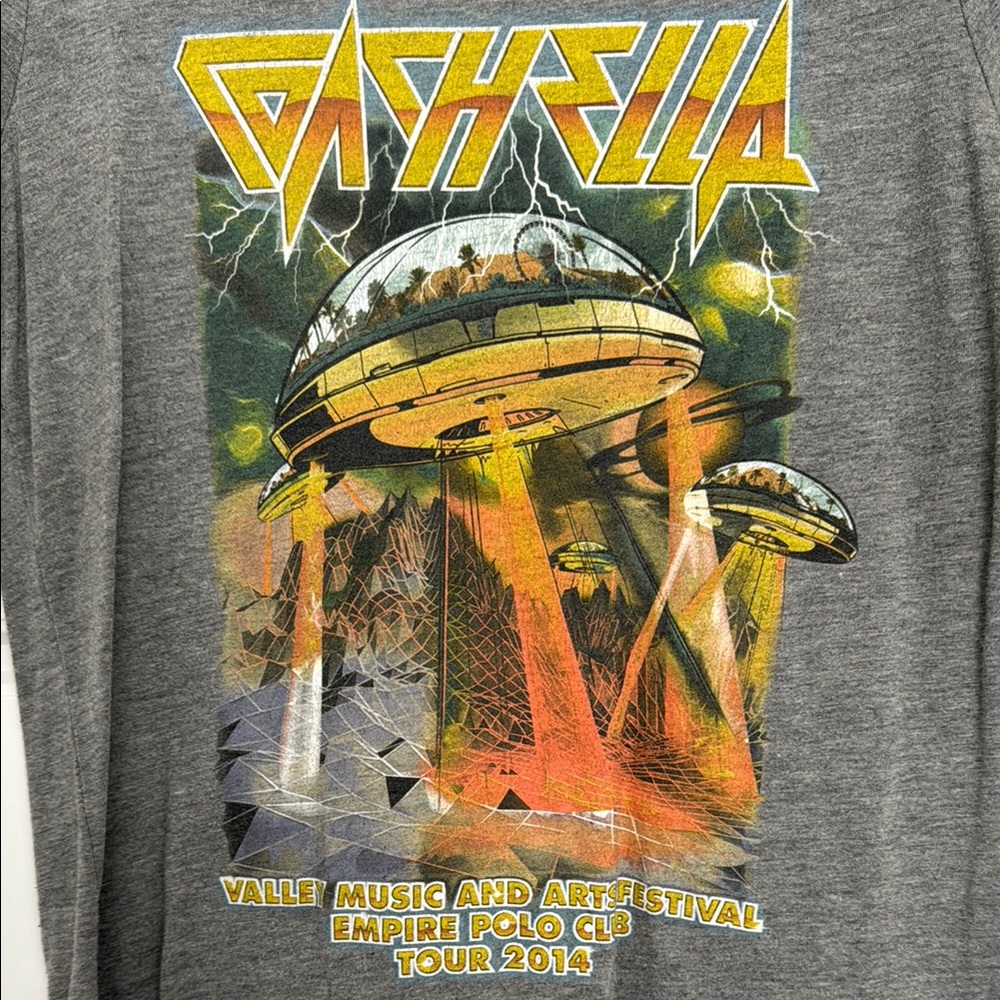 Gray Coachella Graphic T-Shirt